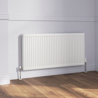 Flomasta White Type 11 Single Panel Radiator, (W)1200Mm X (H)600Mm