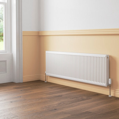 Flomasta White Type 11 Single Panel Radiator, (W)1600Mm X (H)500Mm