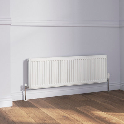 Flomasta White Type 11 Single Panel Radiator, (W)1200Mm X (H)400Mm
