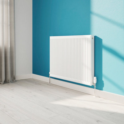 Flomasta White Type 21 Double Panel Radiator, (W)900Mm X (H)700Mm