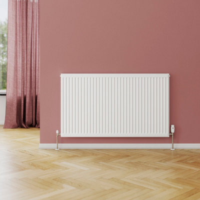 Flomasta White Type 21 Double Panel Radiator, (W)1200Mm X (H)700Mm