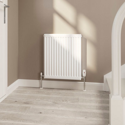 Flomasta White Type 21 Double Panel Radiator, (W)600Mm X (H)600Mm