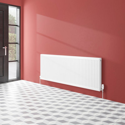Flomasta White Type 21 Double Panel Radiator, (W)1600Mm X (H)600Mm
