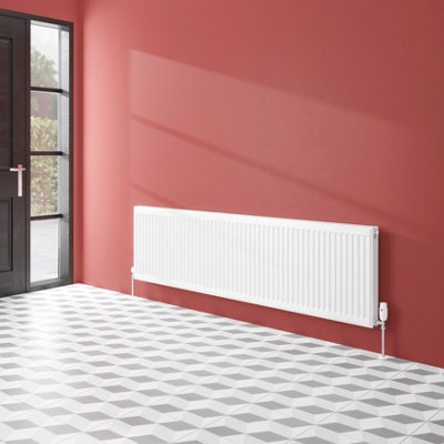 Flomasta White Type 21 Double Panel Radiator, (W)1600Mm X (H)500Mm
