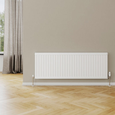 Flomasta White Type 21 Double Panel Radiator, (W)1400Mm X (H)500Mm