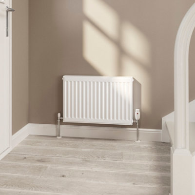 Flomasta White Type 21 Double Panel Radiator, (W)600Mm X (H)400Mm
