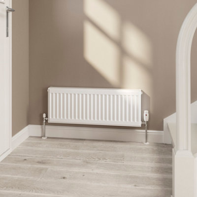 Flomasta Flat White Type 21 Double Panel Radiator, (W)800Mm X (H)300Mm