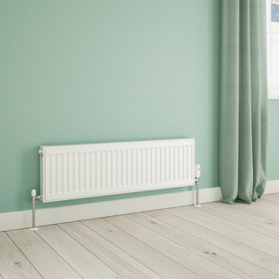 Flomasta White Type 21 Double Panel Radiator, (W)1000Mm X (H)300Mm