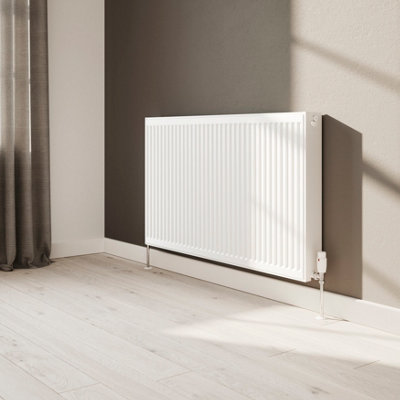 Flomasta White Type 22 Double Panel Radiator, (W)1200Mm X (H)700Mm