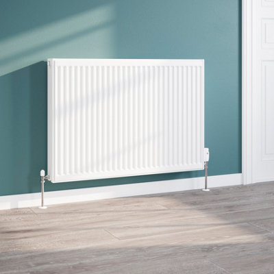 Flomasta White Type 22 Double Panel Radiator, (W)1000Mm X (H)700Mm