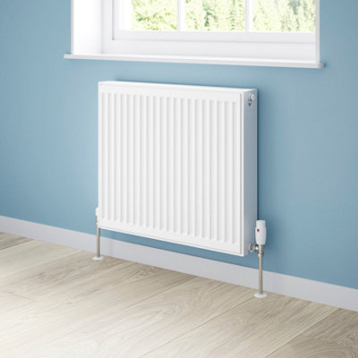 Flomasta White Type 22 Double Panel Radiator, (W)700Mm X (H)600Mm