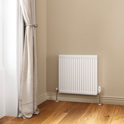 Flomasta White Type 22 Double Panel Radiator, (W)600Mm X (H)600Mm
