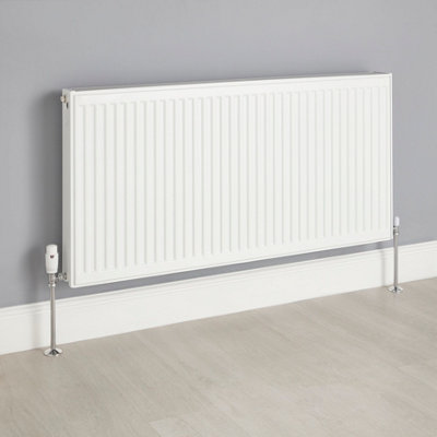 Flomasta White Type 22 Double Panel Radiator, (W)1200Mm X (H)600Mm