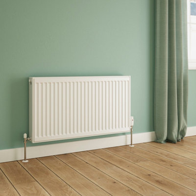 Flomasta White Type 22 Double Panel Radiator, (W)900Mm X (H)500Mm