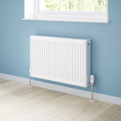 Flomasta White Type 22 Double Panel Radiator, (W)800Mm X (H)500Mm
