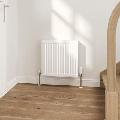 Flomasta White Type 22 Double Panel Radiator, (W)500Mm X (H)500Mm