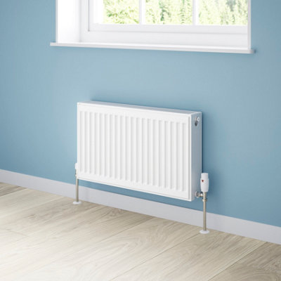 Flomasta White Type 22 Double Panel Radiator, (W)700Mm X (H)400Mm