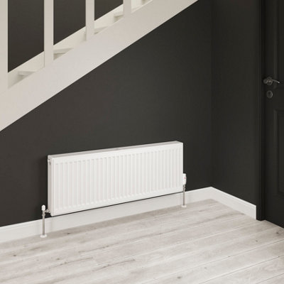 Flomasta White Type 22 Double Panel Radiator, (W)1100Mm X (H)400Mm