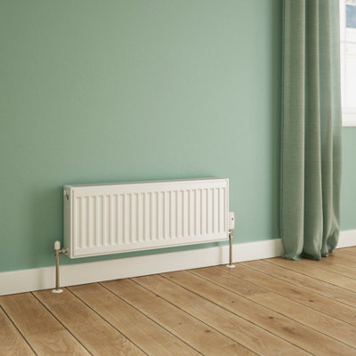 Flomasta White Type 22 Double Panel Radiator, (W)800Mm X (H)300Mm