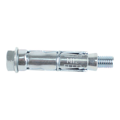 Diall M12 Hex Bolt Steel Shield Anchor (L)90Mm, Pack Of 4