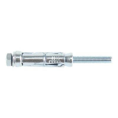 Diall M10 Hex Bolt Steel Shield Anchor (L)115Mm, Pack Of 4