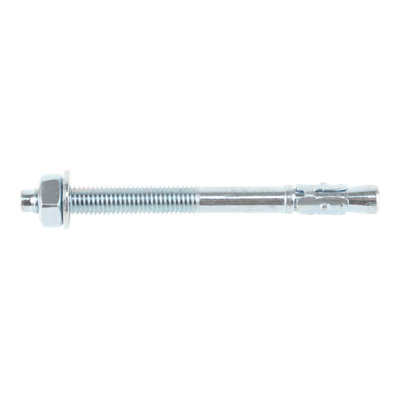 Diall M12 Steel Through Bolt, Nut & Washer (L)125Mm, Pack Of 2