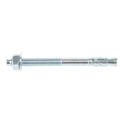 Diall M10 Steel Through Bolt, Nut & Washer (L)120Mm, Pack Of 4