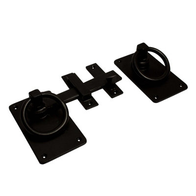 Blooma Antique Effect Cast Iron Ring Gate Latch, (L)152Mm