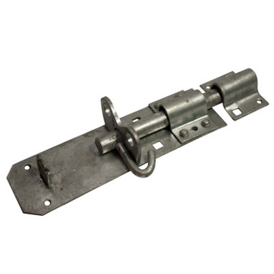 Blooma Galvanised Steel Brenton Door Bolt (L)152Mm (W)58.7Mm
