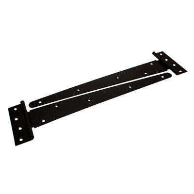 Blooma Black Steel Tee Hinge (L)381Mm, Pack Of 2