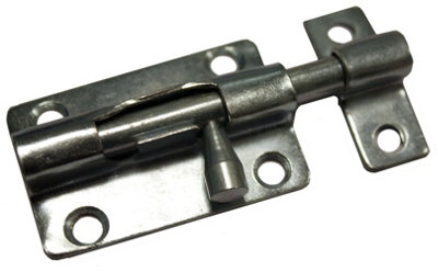 Blooma Zinc-Plated Steel Barrel Door Bolt (L)64Mm (W)15Mm