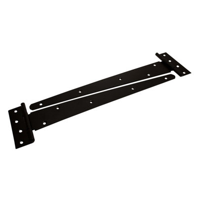 Blooma Black Steel Tee Hinge (L)304Mm, Pack Of 2