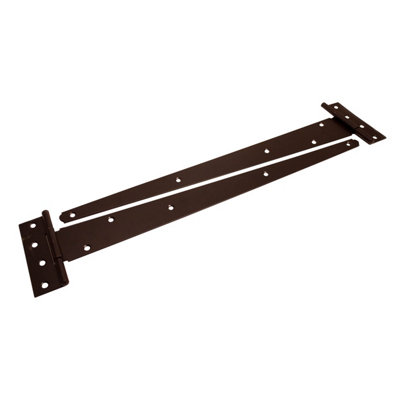 Blooma Black Steel Tee Hinge (L)457Mm, Pack Of 2