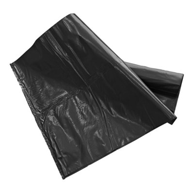 B&Q Heavy Duty Black Rubble Bag, 130L 15Kg, Pack Of 5