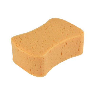 B&Q Brown Polyurethane (Pu) Heavy Duty Multi-Surface Dish Sponge