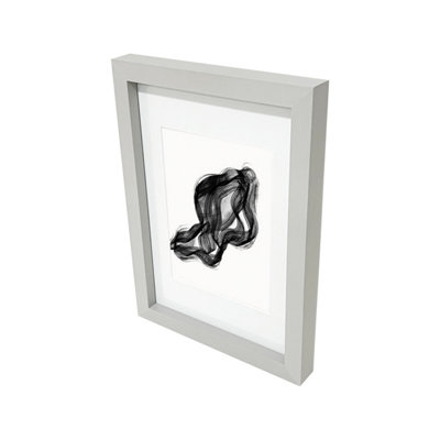 Goodhome Matt Grey Pine Effect Plain Single Picture Frame (H)29.7Cm X (W)21Cm