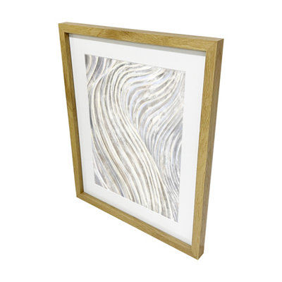 Goodhome Matt Oak Effect Plain Single Picture Frame (H)52.6Cm X (W)42.6Cm