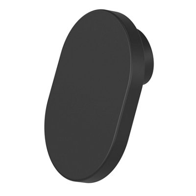 Goodhome Minzh Matt Black Aluminium Oval Furniture Knob (Dia)35Mm, Pack Of 2