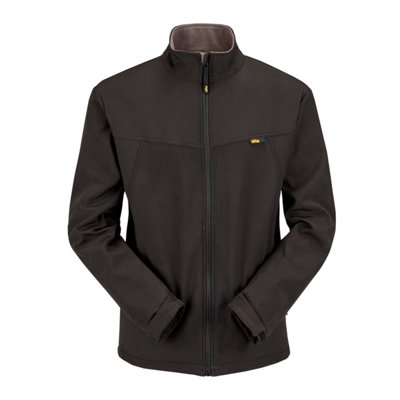 Site Harlin Black Men's Softshell Jacket, Medium