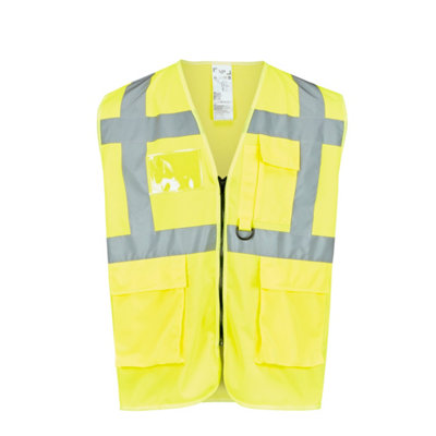 Site Ruckwood Yellow Hi-Vis Waistcoat, Large/X Large