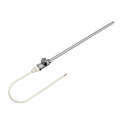 Flomasta Chrome Effect 400W White Towel Radiator Heating Element, ½" Bsp