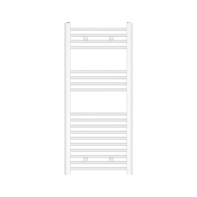 Flomasta Flat White 1402Btu Vertical Towel Radiator (W)450Mm X (H)1000Mm