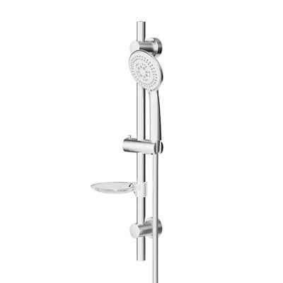 Goodhome Kielder Chrome Effect 5-Spray Pattern Shower Kit