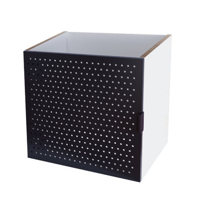 Goodhome Mixxit Black Metal Modular Cabinet Door (H)326Mm (W)326Mm