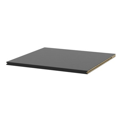 Goodhome Konnect Modular Black Rectangular Shelf (L)33Cm X (D)31.5Cm