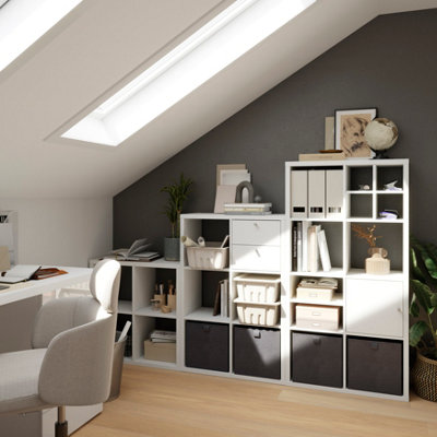 Goodhome Mixxit Modular White Rectangular Shelf (L)33Cm X (D)32.6Cm