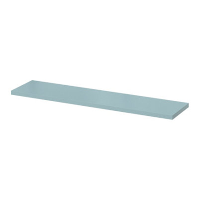 Goodhome Rigga Modular Blue Timber Rectangular Floating Shelf (L)80Cm X (D)19Cm