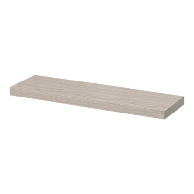 Goodhome Cusko Oak Effect Rectangular Floating Shelf (L)80Cm X (D)23.5Cm