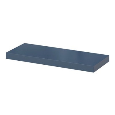 Goodhome Cusko Deep Blue Rectangular Floating Shelf (L)60Cm X (D)23.5Cm