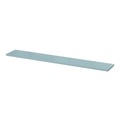 Goodhome Rigga Modular Blue Timber Rectangular Floating Shelf (L)118Cm X (D)19Cm